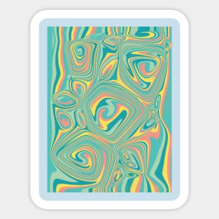 Green Pattern Sticker